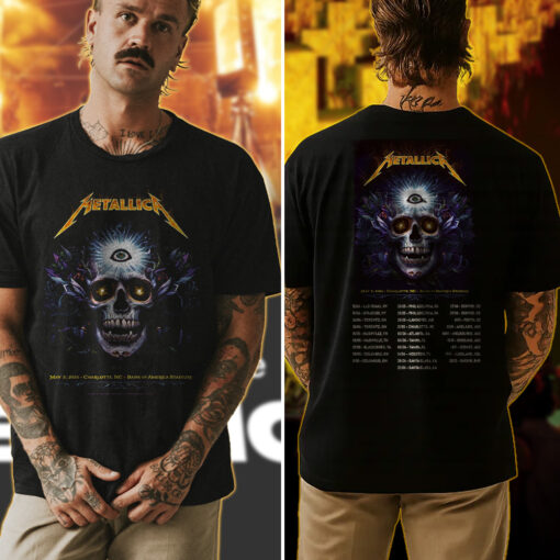 metallica m72 tour t shirt third eye skull drop charlotte night may 21 2025 4
