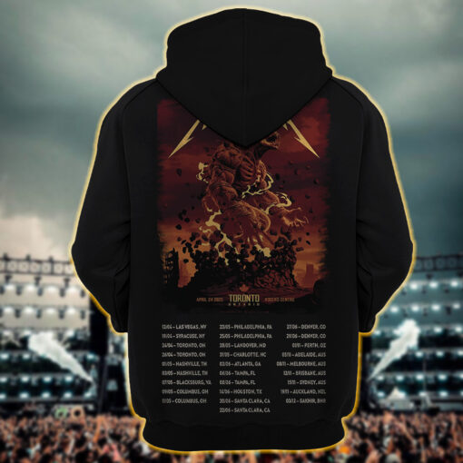metallica m72 world tour 2025 april 24 toronto ontario rogers centre skullhorn forest beast artwork hoodie shirt1