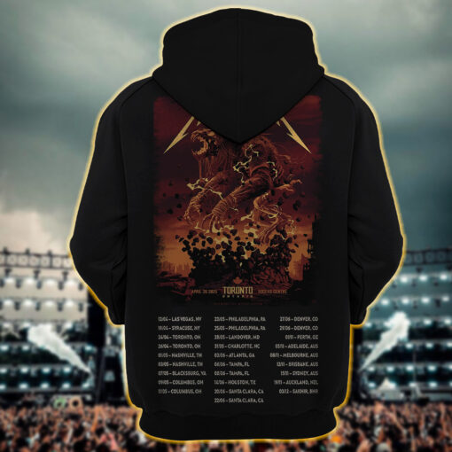 metallica m72 world tour 2025 april 26 toronto ontario rogers centre feral skullhorn beast artwork hoodie shirt1