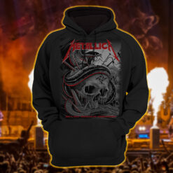 metallica m72 world tour 2025 may 1 nashville tennessee nissan stadium coiled snake skull crossbone artwork hoodie shirt