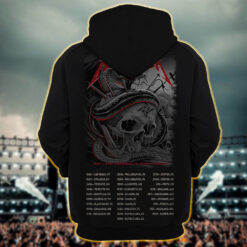 metallica m72 world tour 2025 may 1 nashville tennessee nissan stadium coiled snake skull crossbone artwork hoodie shirt1