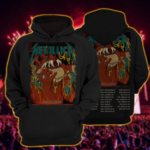 metallica m72 world tour 2025 may 23 philadelphia pennsylvania lincoln financial field cheesesteak demon monster artwork hoodie shirt 3