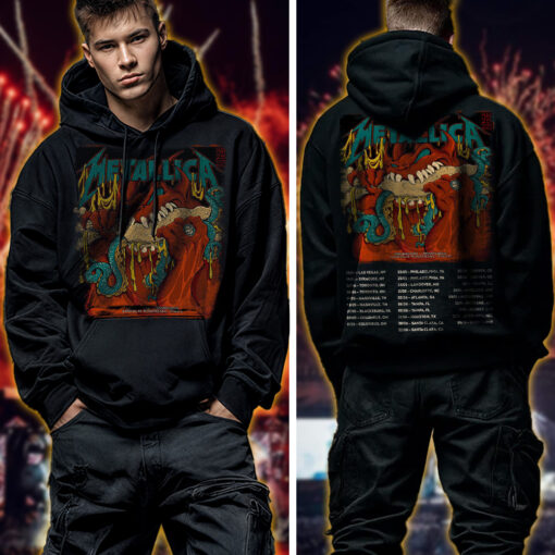 metallica m72 world tour 2025 may 25 philadelphia pennsylvania lincoln financial field cheesesteak demon redux artwork hoodie shirt 2