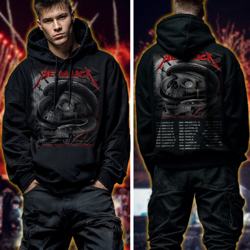 metallica m72 world tour 2025 may 3 nashville tennessee nissan stadium skull eye coiled cobra artwork hoodie shirt 2