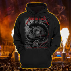 metallica m72 world tour 2025 may 3 nashville tennessee nissan stadium skull eye coiled cobra artwork hoodie shirt