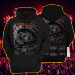 metallica m72 world tour 2025 may 3 nashville tennessee nissan stadium skull eye coiled cobra artwork hoodie shirt 3