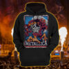 metallica m72 world tour 2025 may 7 blacksburg virginia lane stadium hokie bird skeleton mascot artwork hoodie shirt