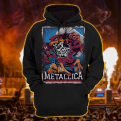 metallica m72 world tour 2025 may 7 blacksburg virginia lane stadium hokie bird skeleton mascot artwork hoodie shirt