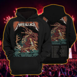 metallica m72 world tour 2025 may 7 blacksburg virginia lane stadium vulture beast chain skulls artwork hoodie shirt 3