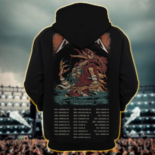 metallica m72 world tour 2025 may 7 blacksburg virginia lane stadium vulture beast chain skulls artwork hoodie shirt1