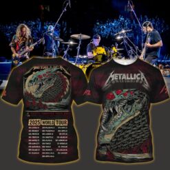 metallica m72 world tour 3d aop shirt april 19 2025 syracuse ny jma wireless dome electric sea dragon design