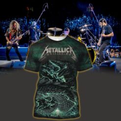 metallica m72 world tour 3d aop shirt april 19 2025 syracuse ny jma wireless dome thunder dragon design 1