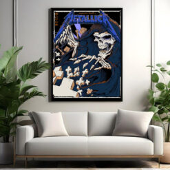 metallica m72 world tour august 11 2024 chicago il soldier field concert poster canvas wall art