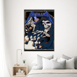 metallica m72 world tour august 11 2024 chicago il soldier field concert poster canvas wall art 3