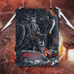 metallica m72 world tour august 16 2024 minneapolis mn u s bank stadium concert poster canvas wall art 2