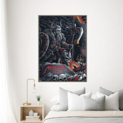 metallica m72 world tour august 16 2024 minneapolis mn u s bank stadium concert poster canvas wall art 3
