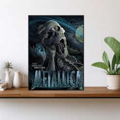 metallica m72 world tour august 23 2024 edmonton alberta commonwealth stadium concert poster canvas wall art 1