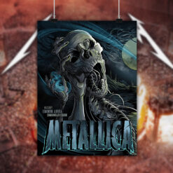 metallica m72 world tour august 23 2024 edmonton alberta commonwealth stadium concert poster canvas wall art 2