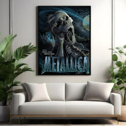 metallica m72 world tour august 23 2024 edmonton alberta commonwealth stadium concert poster canvas wall art