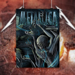 metallica m72 world tour august 25 2024 edmonton alberta commonwealth stadium concert poster canvas wall art 2
