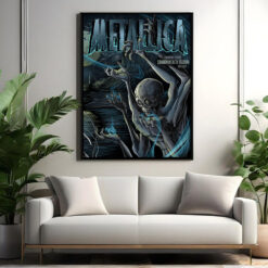 metallica m72 world tour august 25 2024 edmonton alberta commonwealth stadium concert poster canvas wall art