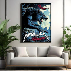 metallica m72 world tour august 30 2024 seattle washington lumen field werewolf poster canvas wall art