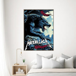 metallica m72 world tour august 30 2024 seattle washington lumen field werewolf poster canvas wall art 3