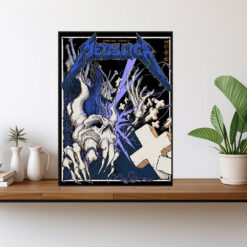 metallica m72 world tour august 9 2024 chicago il soldier field concert poster canvas wall art 1