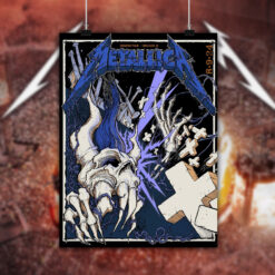 metallica m72 world tour august 9 2024 chicago il soldier field concert poster canvas wall art 2