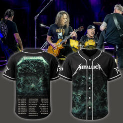metallica m72 world tour baseball jersey april 19 2025 syracuse new york jma wireless dome electric sea dragon artwork