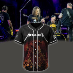 metallica m72 world tour baseball jersey april 24 2025 toronto ontario rogers centre earthquake titan monster artwork 1