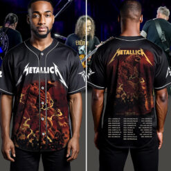 metallica m72 world tour baseball jersey april 24 2025 toronto ontario rogers centre earthquake titan monster artwork 4