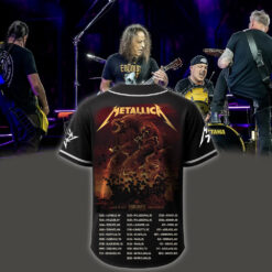 metallica m72 world tour baseball jersey april 26 2025 toronto ontario rogers centre skullhorn forest beast artwork 2
