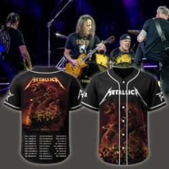 metallica m72 world tour baseball jersey april 26 2025 toronto ontario rogers centre skullhorn forest beast artwork