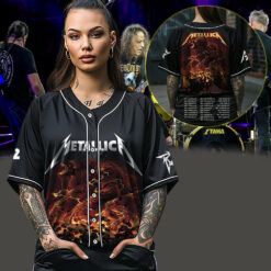 metallica m72 world tour baseball jersey april 26 2025 toronto ontario rogers centre skullhorn forest beast artwork 3