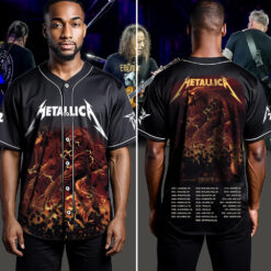 metallica m72 world tour baseball jersey april 26 2025 toronto ontario rogers centre skullhorn forest beast artwork 4