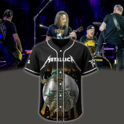 metallica m72 world tour baseball jersey june 14 2025 houston tx nrg stadium until it sleeps load skeleton edition by luke preece 1