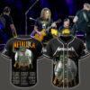 metallica m72 world tour baseball jersey june 14 2025 houston tx nrg stadium until it sleeps load skeleton edition by luke preece