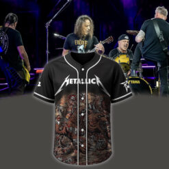 metallica m72 world tour baseball jersey june 27 2025 denver co empower field savage bear horde edition 1