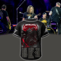 metallica m72 world tour baseball jersey june 27 29 2025 denver co empower field grim reaper horseman edition 2
