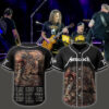 metallica m72 world tour baseball jersey june 29 2025 denver co empower field skullhorn forest beast edition