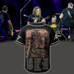 metallica m72 world tour baseball jersey june 29 2025 denver co empower field skullhorn forest beast edition 2