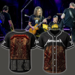 metallica m72 world tour baseball jersey june 3 2025 atlanta ga mercedes benz stadium dark angel warrior ft pantera suicidal tendencies