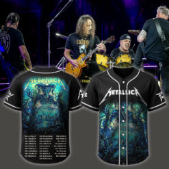 metallica m72 world tour baseball jersey june 3 2025 atlanta ga mercedes benz stadium sky demon design ft pantera suicidal tendencies