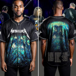 metallica m72 world tour baseball jersey june 3 2025 atlanta ga mercedes benz stadium sky demon design ft pantera suicidal tendencies 4