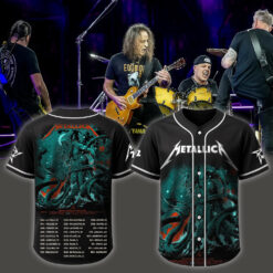 metallica m72 world tour baseball jersey june 6 2025 tampa fl raymond james stadium cthulhu rising ft pantera suicidal tendencies