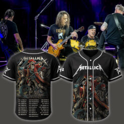 metallica m72 world tour baseball jersey june 6 2025 tampa fl raymond james stadium skeleton pirate crew edition
