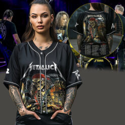 metallica m72 world tour baseball jersey june 8 2025 tampa fl raymond james stadium skeleton pirate lantern keeper edition 3