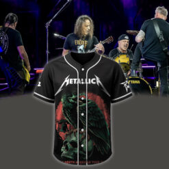 metallica m72 world tour baseball jersey may 23 2025 philadelphia pennsylvania lincoln financial field eagle liberty skull design 1