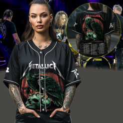 metallica m72 world tour baseball jersey may 23 2025 philadelphia pennsylvania lincoln financial field eagle liberty skull design 3